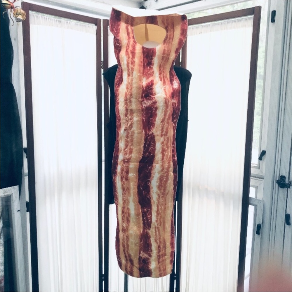 Bacon Halloween Costume Adult *AS IS*